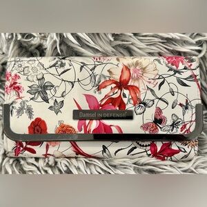 Damsel in Defense Floral Wallet
